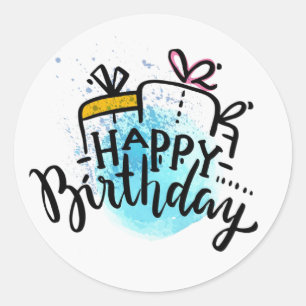 Adesivo Feliz Aniversário 
