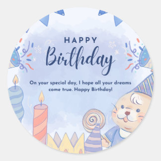 Adesivo Feliz aniversário