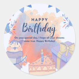 Adesivo Feliz aniversário