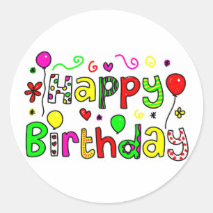 Adesivo Feliz aniversario