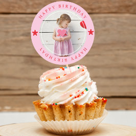 Adesivo Feliz Aniversário Com Foto