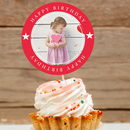 Adesivo Feliz Aniversário Com Foto