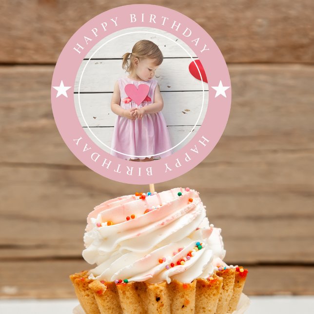 Adesivo Feliz Aniversário Com Foto (Criador carregado)