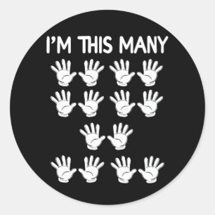 Adesivo Feliz Aniversário De 70, Esta Mão É Para 70 Anos.