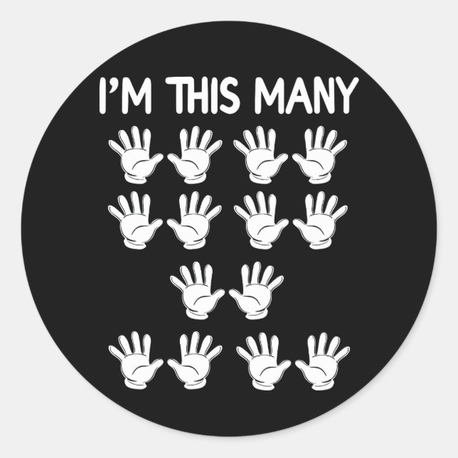 Adesivo Feliz Aniversário De 70, Esta Mão É Para 70 Anos. (Frente)