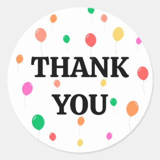 Adesivo feliz aniversário de balão colorido