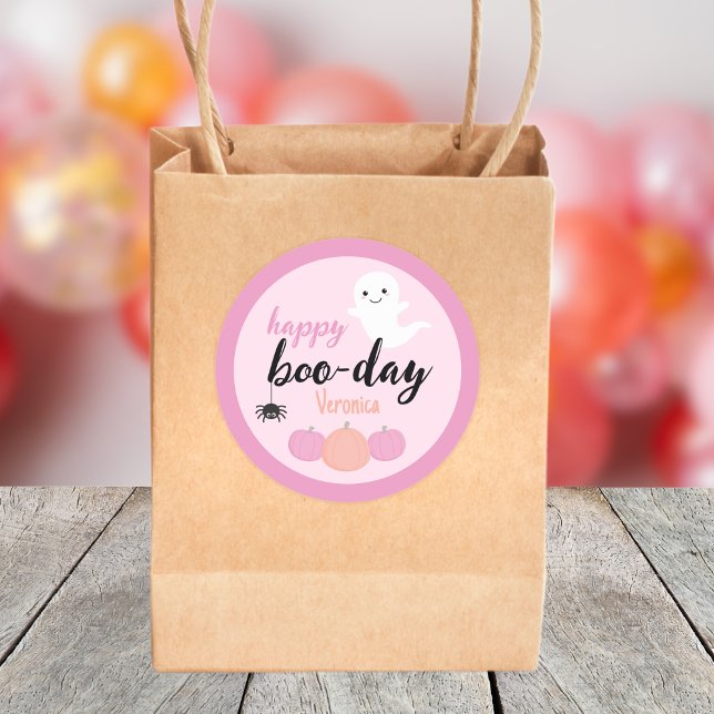 Adesivo Feliz aniversário do Dia das Bruxas (Spooky One Birthday Sticker)