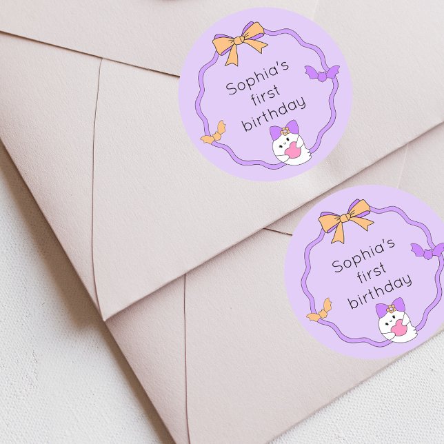 Adesivo Feliz Aniversário do Halloween (Criador carregado)