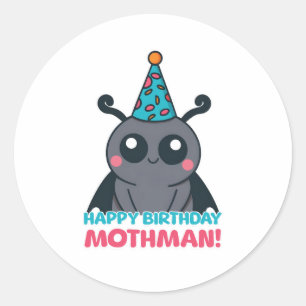 Adesivo Feliz aniversário, mãe! Cartoon Mothman