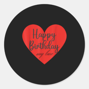 Adesivo Feliz aniversário meu amor 