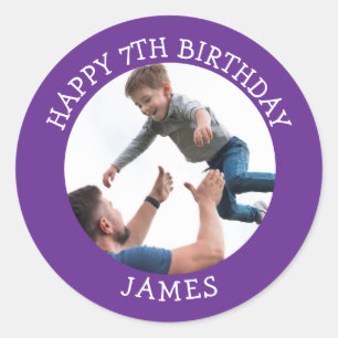 Adesivo Feliz Aniversário Personalizado Nome da Idade da F