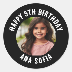 Adesivo Feliz Aniversário Personalizado Qualquer Idade