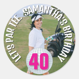 Adesivo Feliz Aniversário, senhora