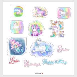 Adesivo Feliz aniversário - Símbolos Sticker - desenho ani