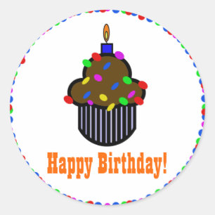 Adesivo Feliz aniversário! Vinheta