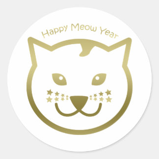 Adesivo Feliz Ano da Meia - Cor de fundo personalizada