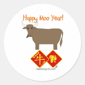 Adesivo Feliz Ano da Moo