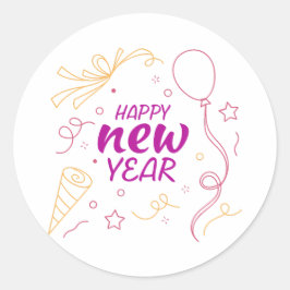 Adesivo Feliz ano novo