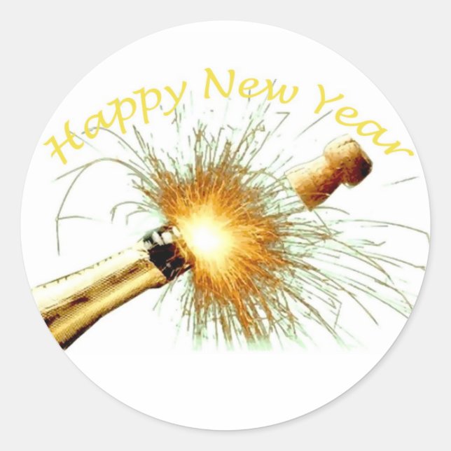 Adesivo Feliz ano novo (Frente)