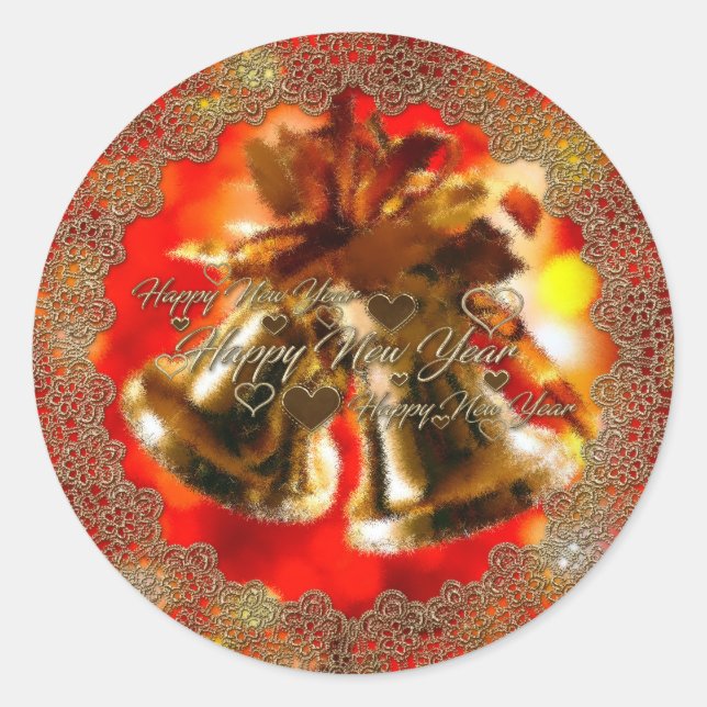 Adesivo Feliz ano novo (Frente)