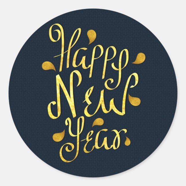 Adesivo Feliz ano novo (Frente)