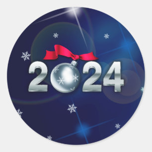Adesivo feliz ano novo 2022. Presente de Feriado
