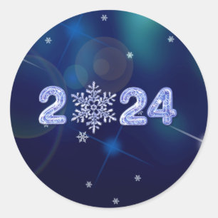 Adesivo feliz ano novo 2022. Presente de Feriado