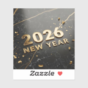 Adesivo Feliz Ano Novo 2026