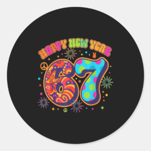 Adesivo Feliz Ano Novo 2026 Gen Alpha 67 Meme Rot Cerebral