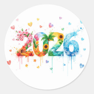 Adesivo Feliz ano novo 2026: Um Ano de Novas Possibilidade
