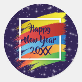 Adesivo Feliz ano novo 20xx de Traços do Pincel