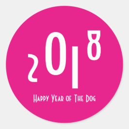 Adesivo Feliz Ano Novo Chinês de 2018