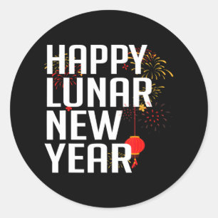 Adesivo Feliz Ano Novo Lunar