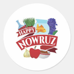 Adesivo Feliz Ano Novo Persa de Nowruz