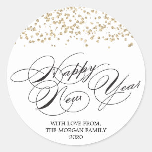 Adesivo Feliz ano novo Sticker - Festa de Ano Novo