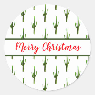 Adesivo Feliz Arizona de Natal Cactus