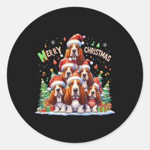 Adesivo Feliz Bet Hound Dogs Natal Xmas Oferece Natal
