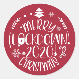 Adesivo Feliz bloqueada Natal 2020