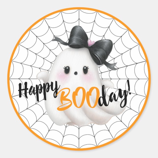 Adesivo Feliz BOODay - Alegres e Feliz Aniversário (Frente)