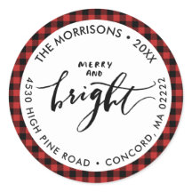 Feliz Bright Buffalo Xadrez Natal Seu Endereço