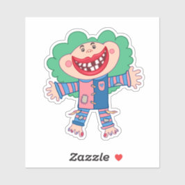 Adesivo Feliz Brock Funny Girl