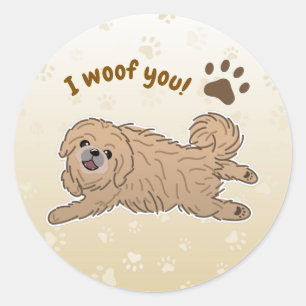 Adesivo Feliz Cachorro Pekingês Ao Lover I Wows