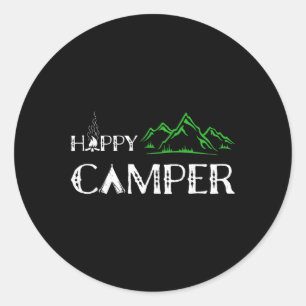 Adesivo Feliz Camper - Acampamento Para Homens