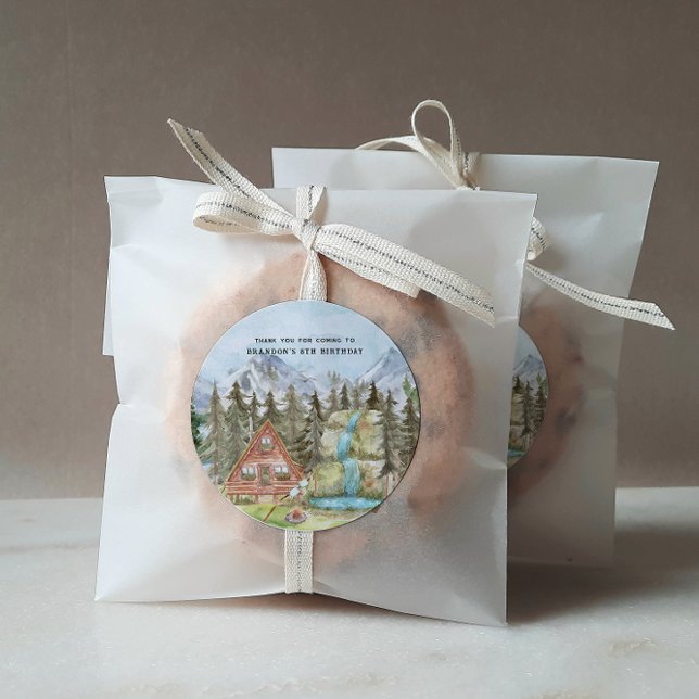 Adesivo Feliz Camper | Festa de aniversário De Campo Obrig (Criador carregado)