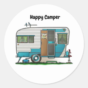 Adesivo Feliz Camper Trailer