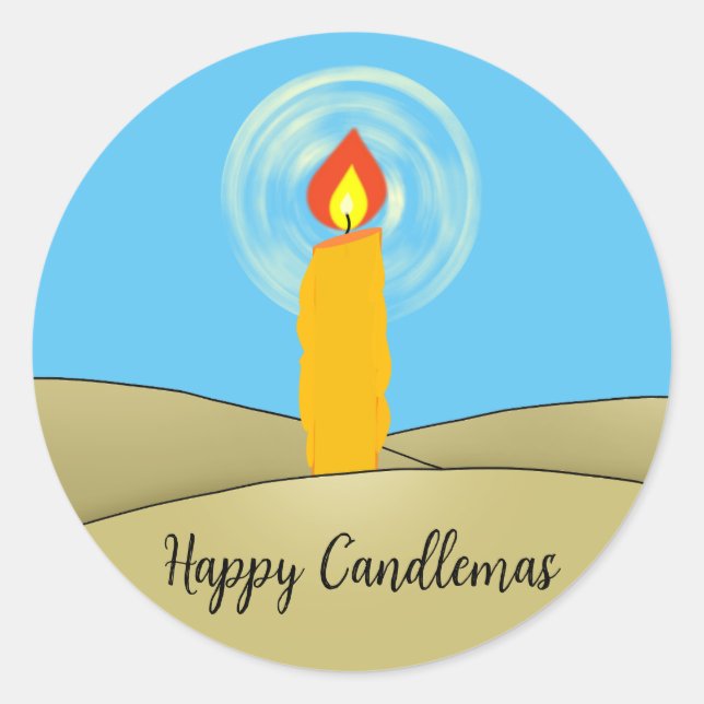 Adesivo Feliz Candlemas (Frente)