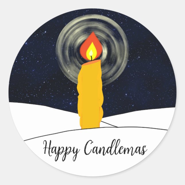 Adesivo Feliz Candlemas (Frente)