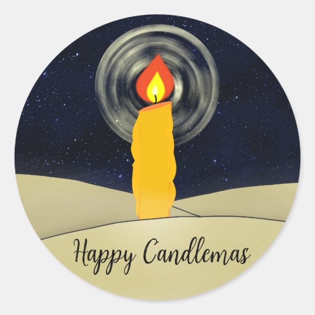 Adesivo Feliz Candlemas (Frente)