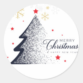 Adesivo Feliz Cartão de Natal