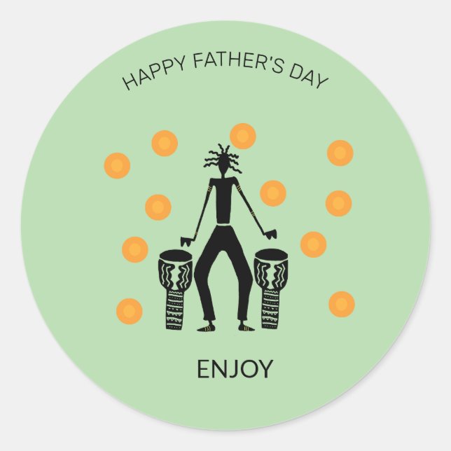 Adesivo Feliz celebração da silhueta de Dias de os pais (Frente)